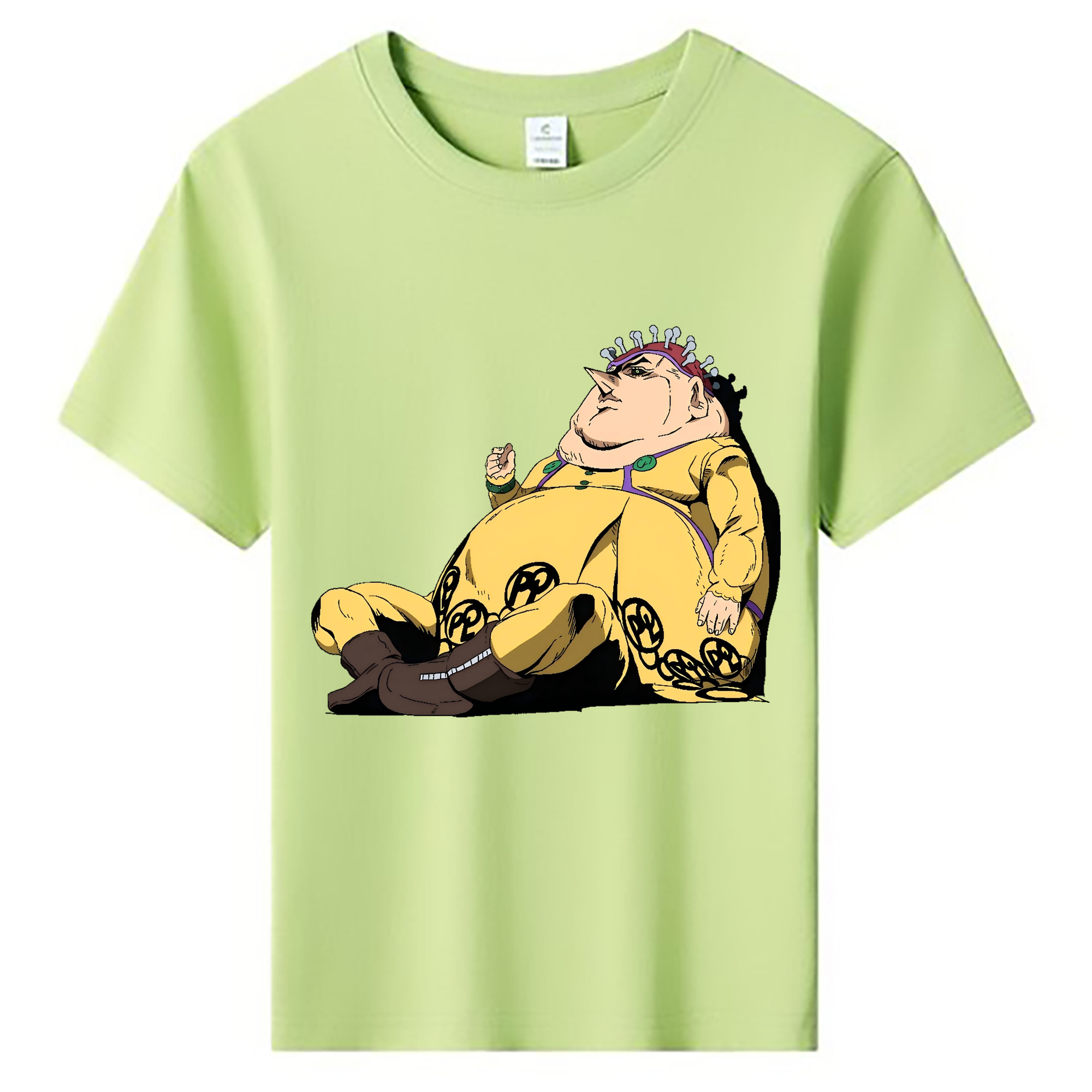 （画像用） ジョジョの奇妙な冒険 ポルポ JoJo's Bizarre Adventure Polpo 綿100％キッズTシャツ（フロントプリント）